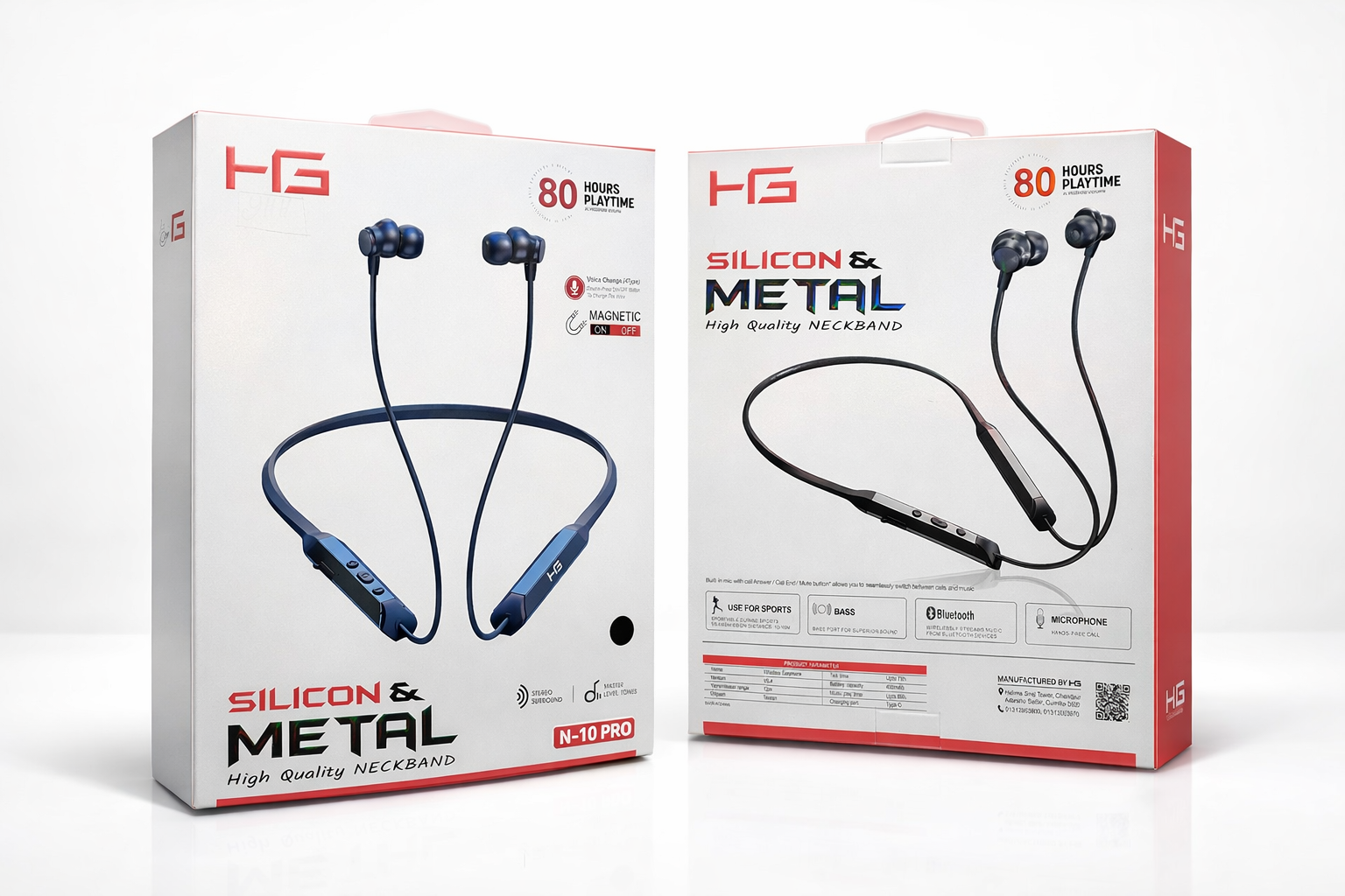 HG N-10 Pro Neckband Earphones