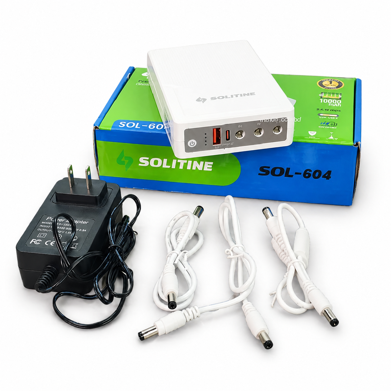 Solitine SOL-604 10000mAh Mini DC UPS – Reliable Backup Power Solution