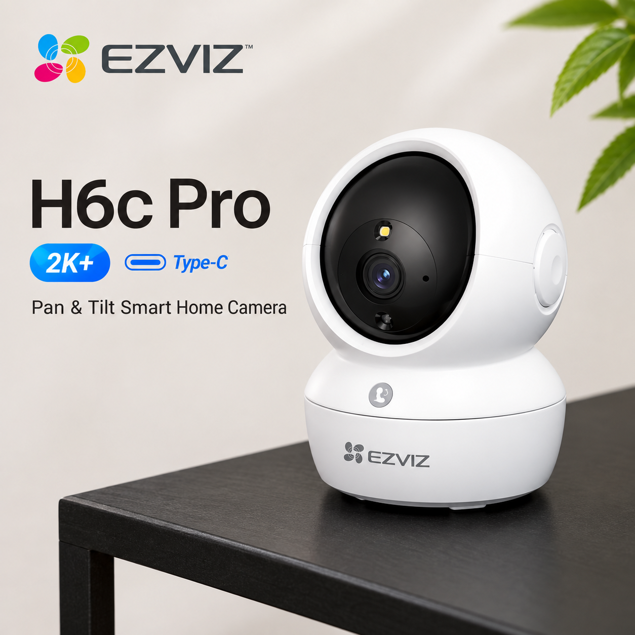 EZVIZ H6c Pro 2K Indoor Smart Wi-Fi Camera